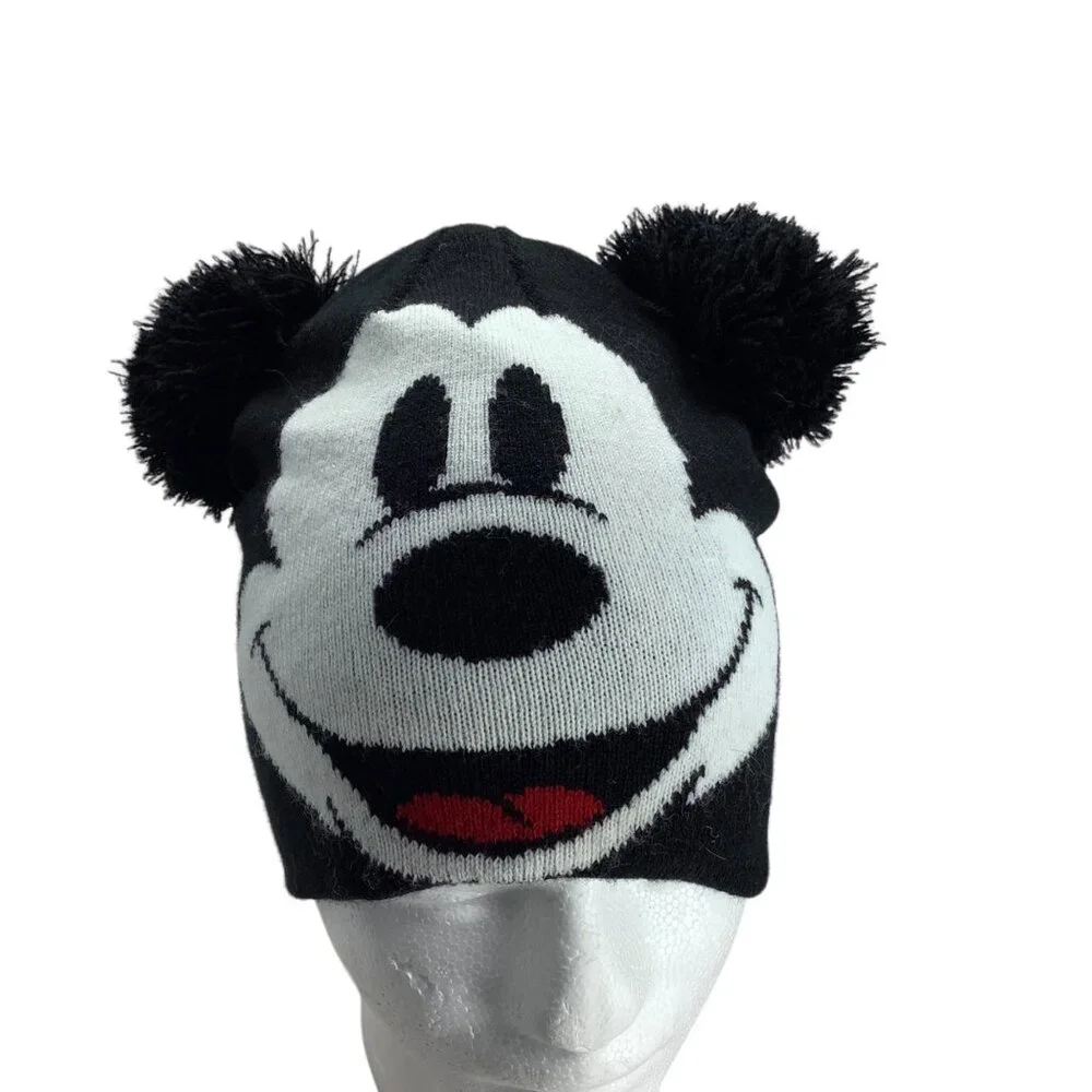 Disney‎ Mickey Mouse Beanie with Poms Ears H&M Divided One Size